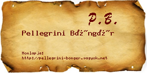 Pellegrini Böngér névjegykártya